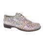 Pantofi dama casual din piele naturala Mozaic Colorat P102BEJ2